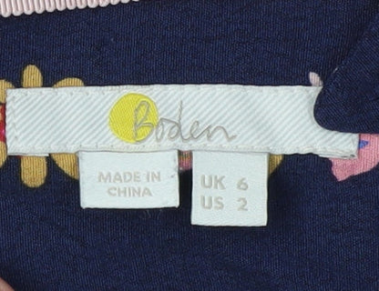 Boden Women's Floral Multicoloured Blouse Size 6