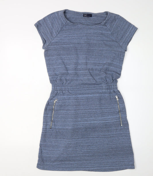GAP Women's Blue Knee Length Shift Dress, Size S