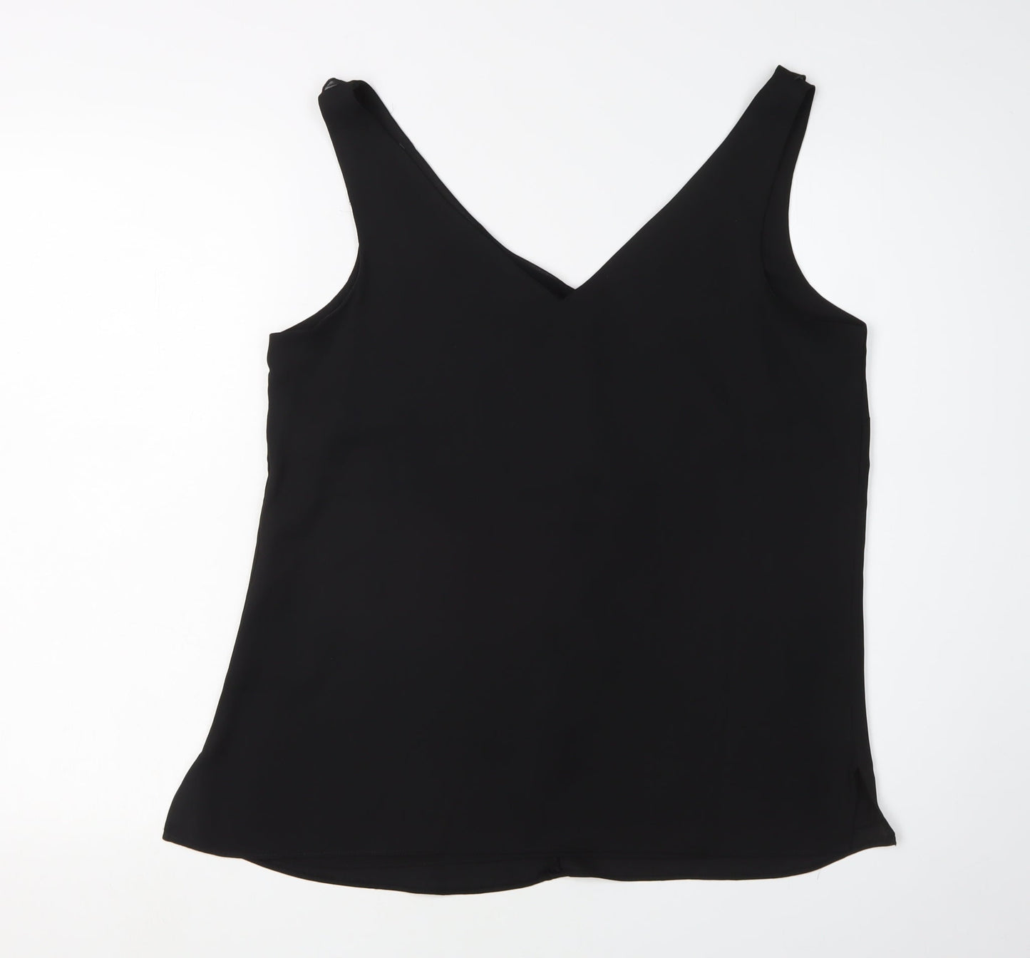 Womens UK Size 12 Wallis Black Wrap Blouse