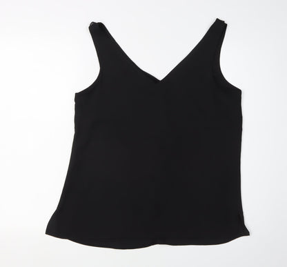 Womens UK Size 12 Wallis Black Wrap Blouse