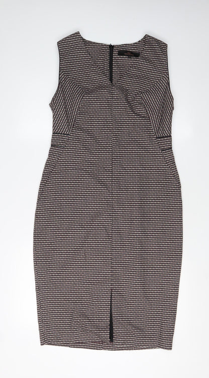 Next Women's Multicoloured Sheath Dress Size 14