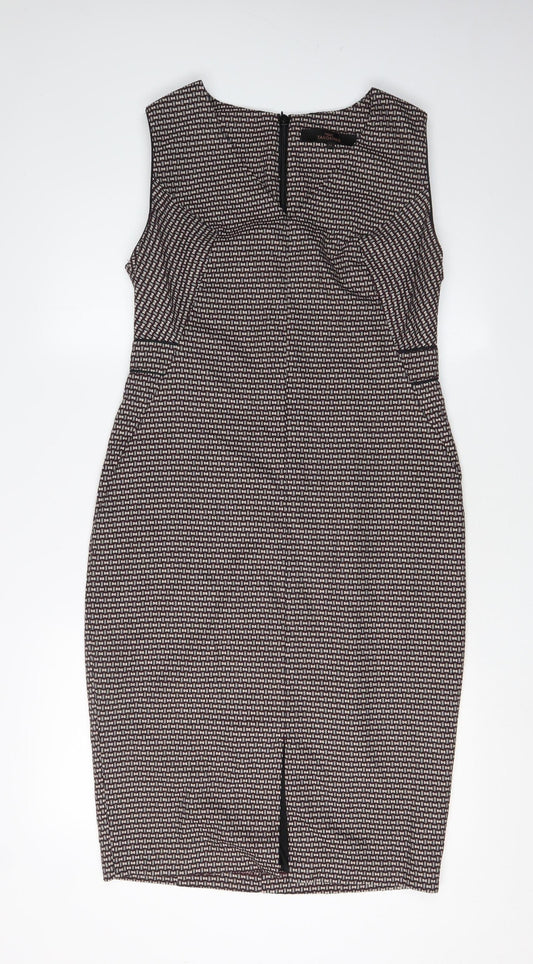 Next Women's Multicoloured Sheath Dress Size 14