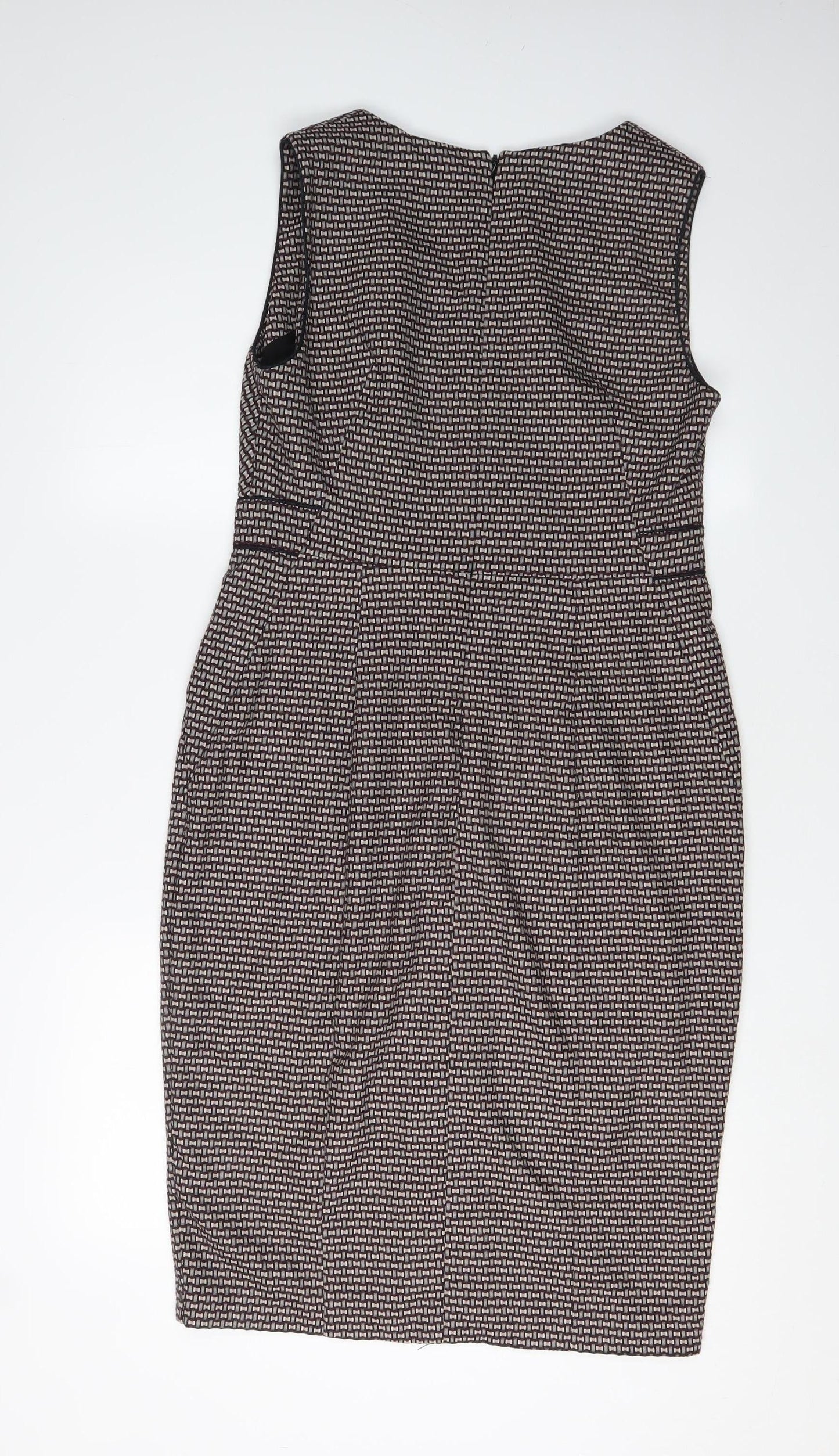 Next Women's Multicoloured Sheath Dress Size 14