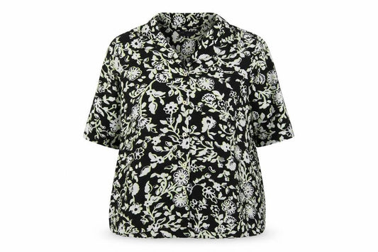 Womens UK Size 16 Marks and Spencer Black Basic Button-Up