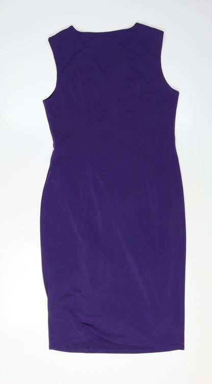 Planet Women's Purple Sheath Dress Size 10 Formal