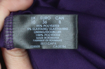 Planet Women's Purple Sheath Dress Size 10 Formal