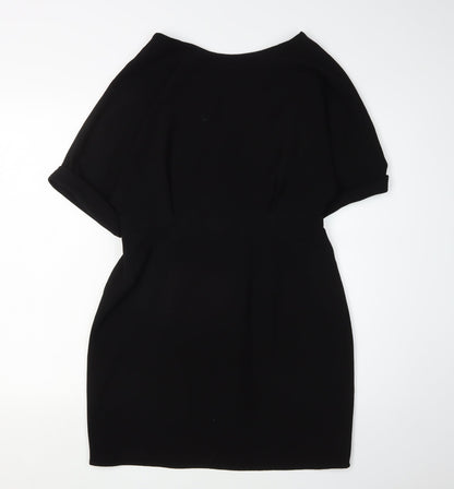 Elegant Women's Black Shift Dress - Size 12 Formal Wear