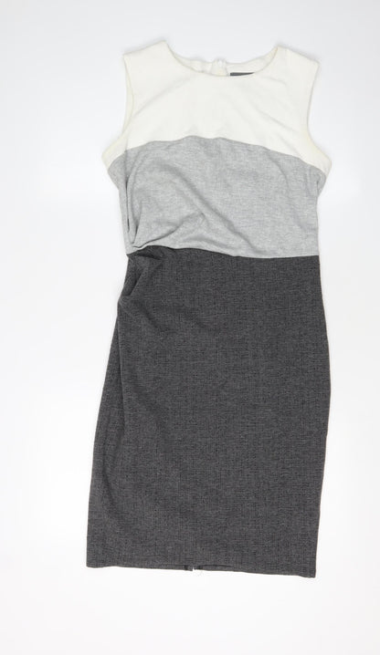 Phase Eight Women's Grey Shift Dress Size 10