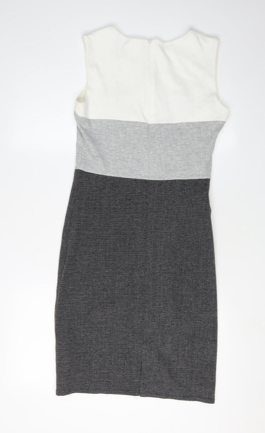 Phase Eight Women's Grey Shift Dress Size 10