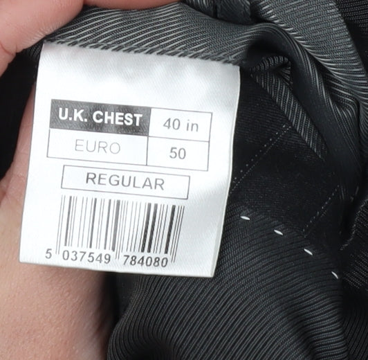 Mens UK Size 40 KJ Regular Black Suit Jacket