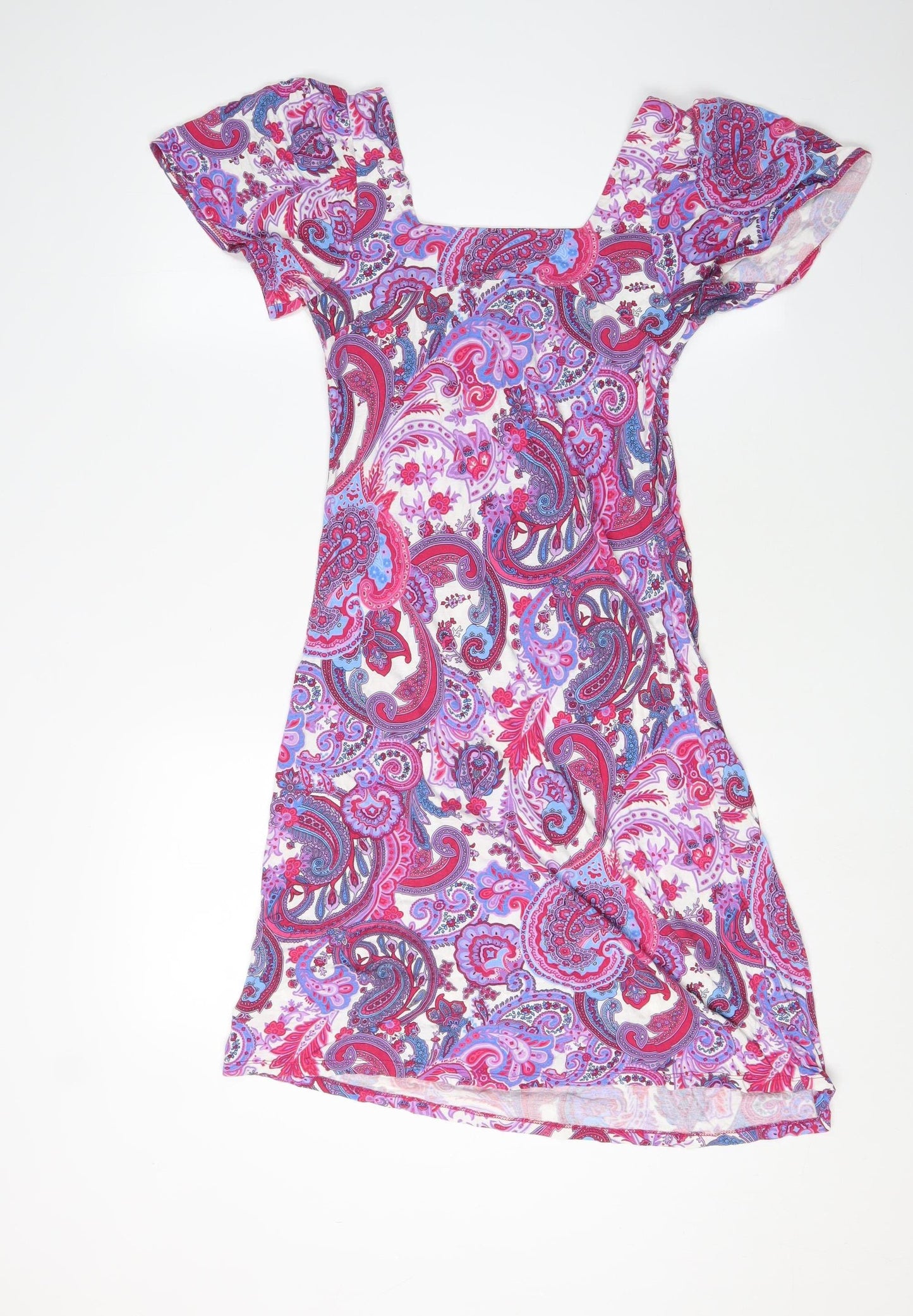 Warehouse Women's Multicoloured Paisley Dress Size 10
