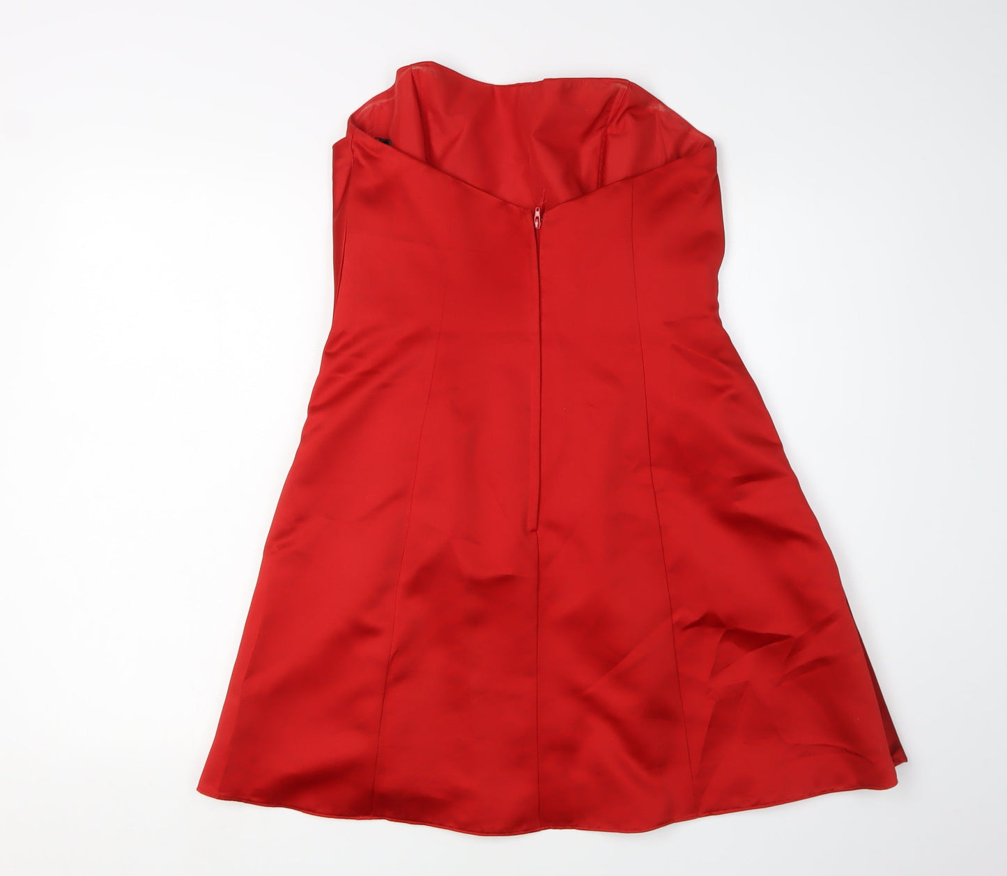 Alfred Angelo Women's Red Strapless A-Line Dress Size 14