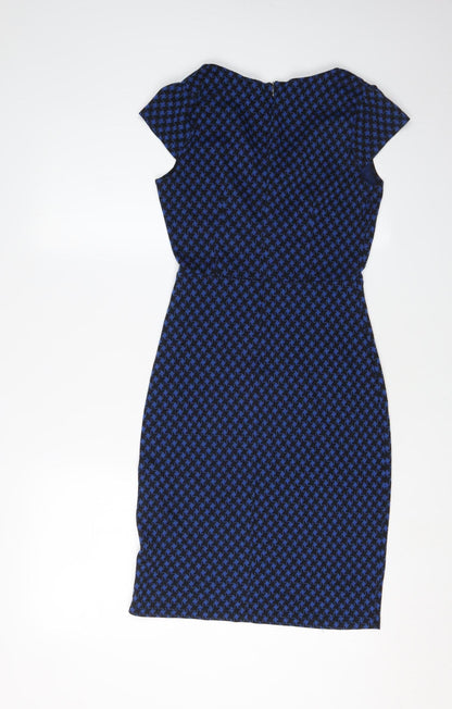 Louche Women's Blue Sheath Dress, Size 10