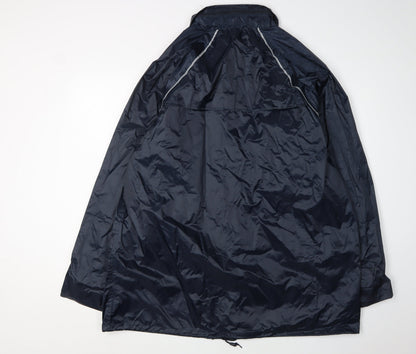 Mens UK Size 2XL Harvey James Blue Rain Coat