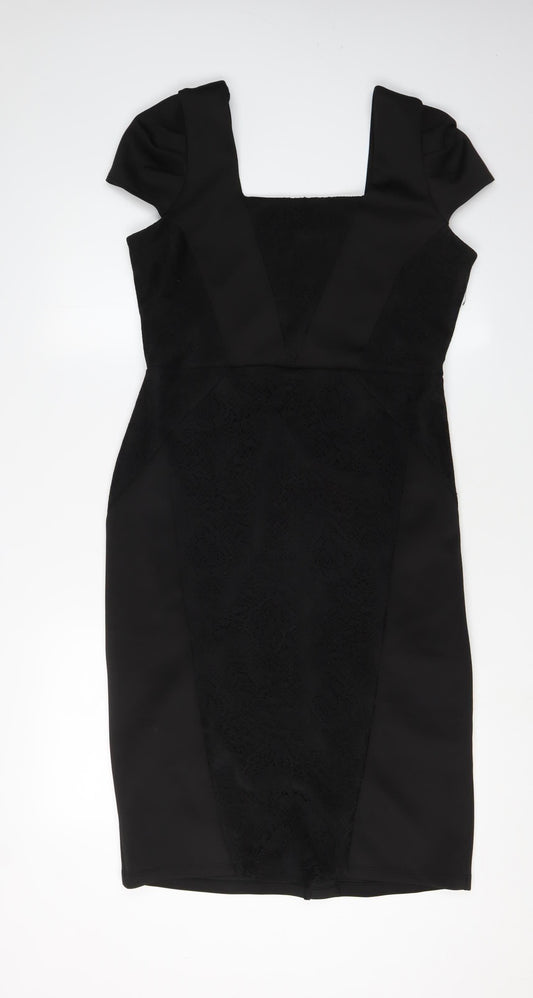 Dorothy Perkins Women's Black Pencil Dress Size 14