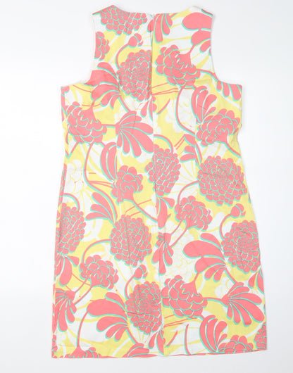 London Times Women's Multicoloured Floral Shift Dress, 14