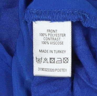 Womens UK Size S Oasis Blue Basic Blouse
