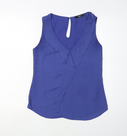 Womens UK Size 8 Oasis Blue  Blouse