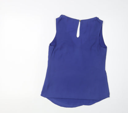 Womens UK Size 8 Oasis Blue  Blouse