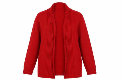 Womens UK Size XL Isle Red Cardigan Jumper