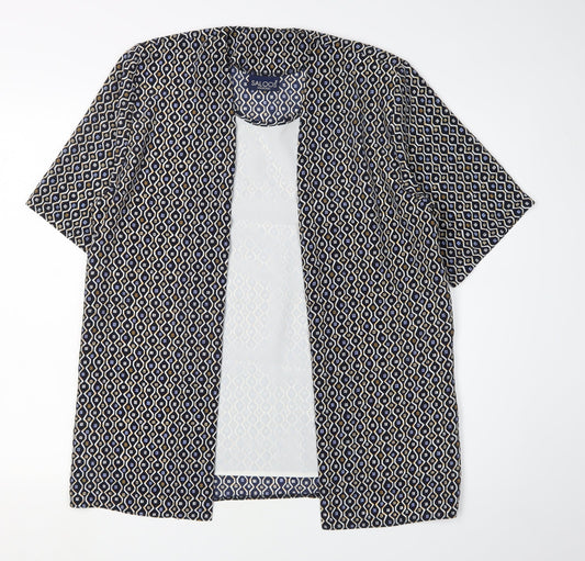 Womens UK Size 14 Saloos Multicoloured Kimono Blouse
