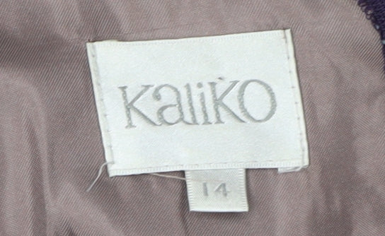 Kaliko Women's Purple Lace Sheath Dress Size 14