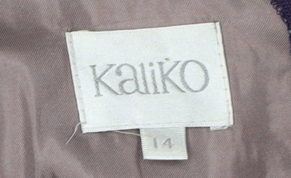 Kaliko Women's Purple Lace Sheath Dress Size 14