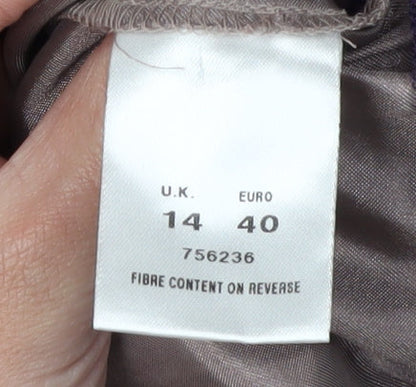 Kaliko Women's Purple Lace Sheath Dress Size 14