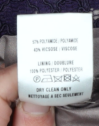 Kaliko Women's Purple Lace Sheath Dress Size 14