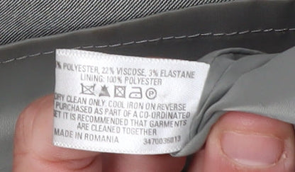 Oasis Women's Grey Sheath Dress Size 10 Short Sleeve