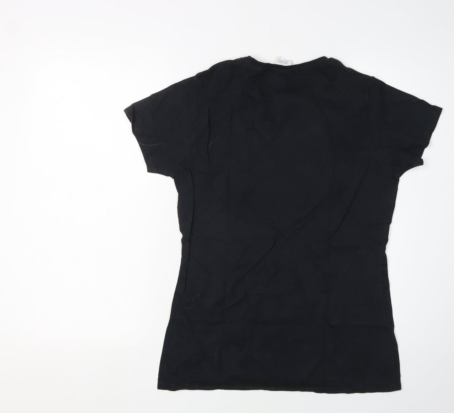 Womens UK Size S Netflix Black Basic T-Shirt