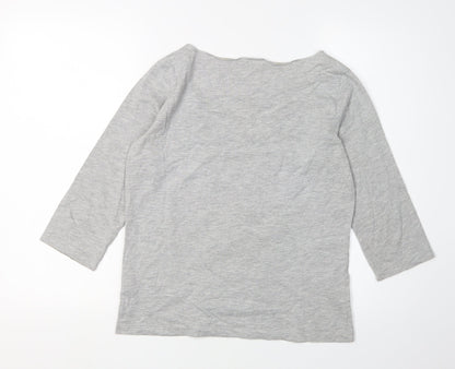 Womens UK Size 12 Marks and Spencer Grey Basic Top