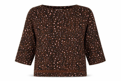 Womens UK Size S Monsoon Brown Basic Blouse
