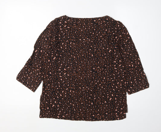 Womens UK Size S Monsoon Brown Basic Blouse