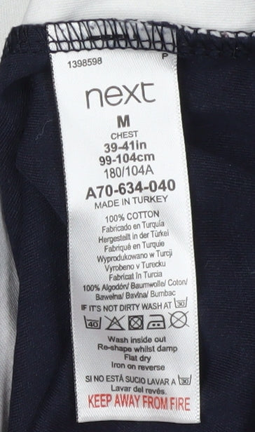 Next Men's Multicoloured Argyle Polo Shirt, Size M, Casual Wear