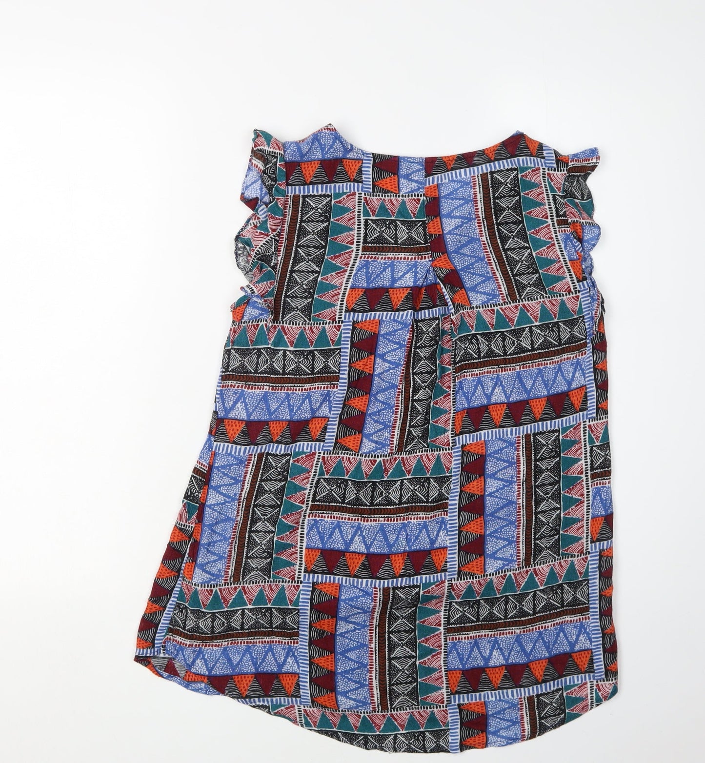 Womens UK Size 6 Fat Face Multicoloured Tunic Blouse