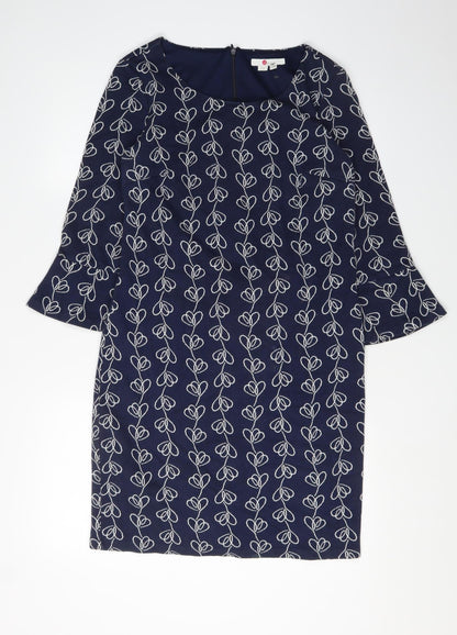 Boden Women's Blue Shift Dress Size 10