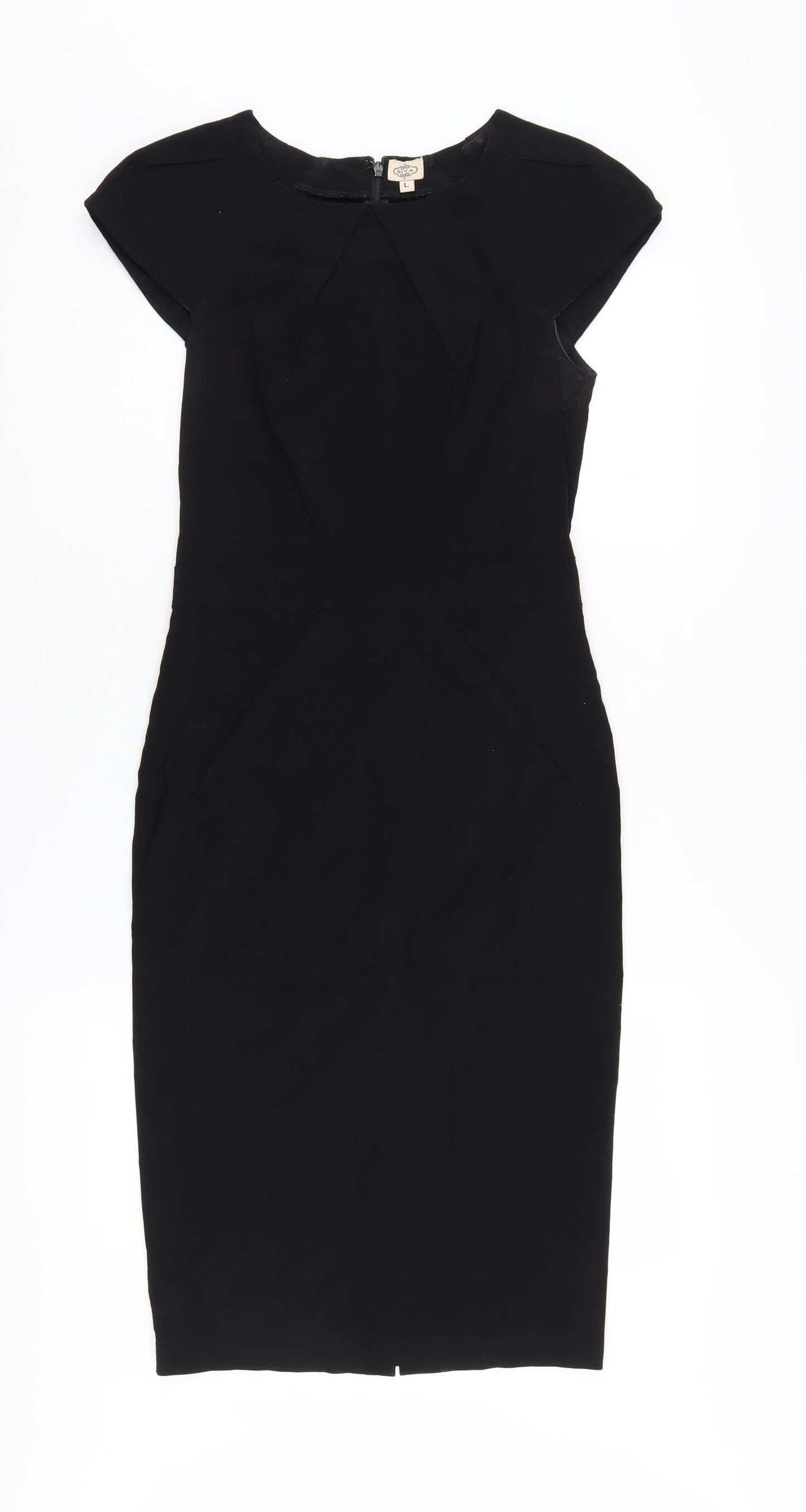 DIVA Black Sheath Women's Dress L - Business Cocktails