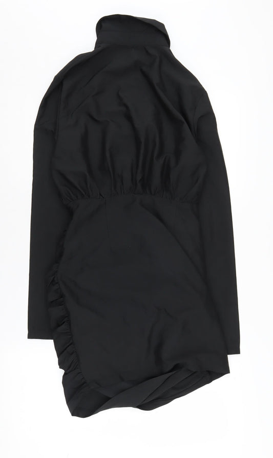 PrettyLittleThing Women’s Black Shirt Dress Size 10 Cocktail