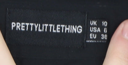 PrettyLittleThing Women’s Black Shirt Dress Size 10 Cocktail