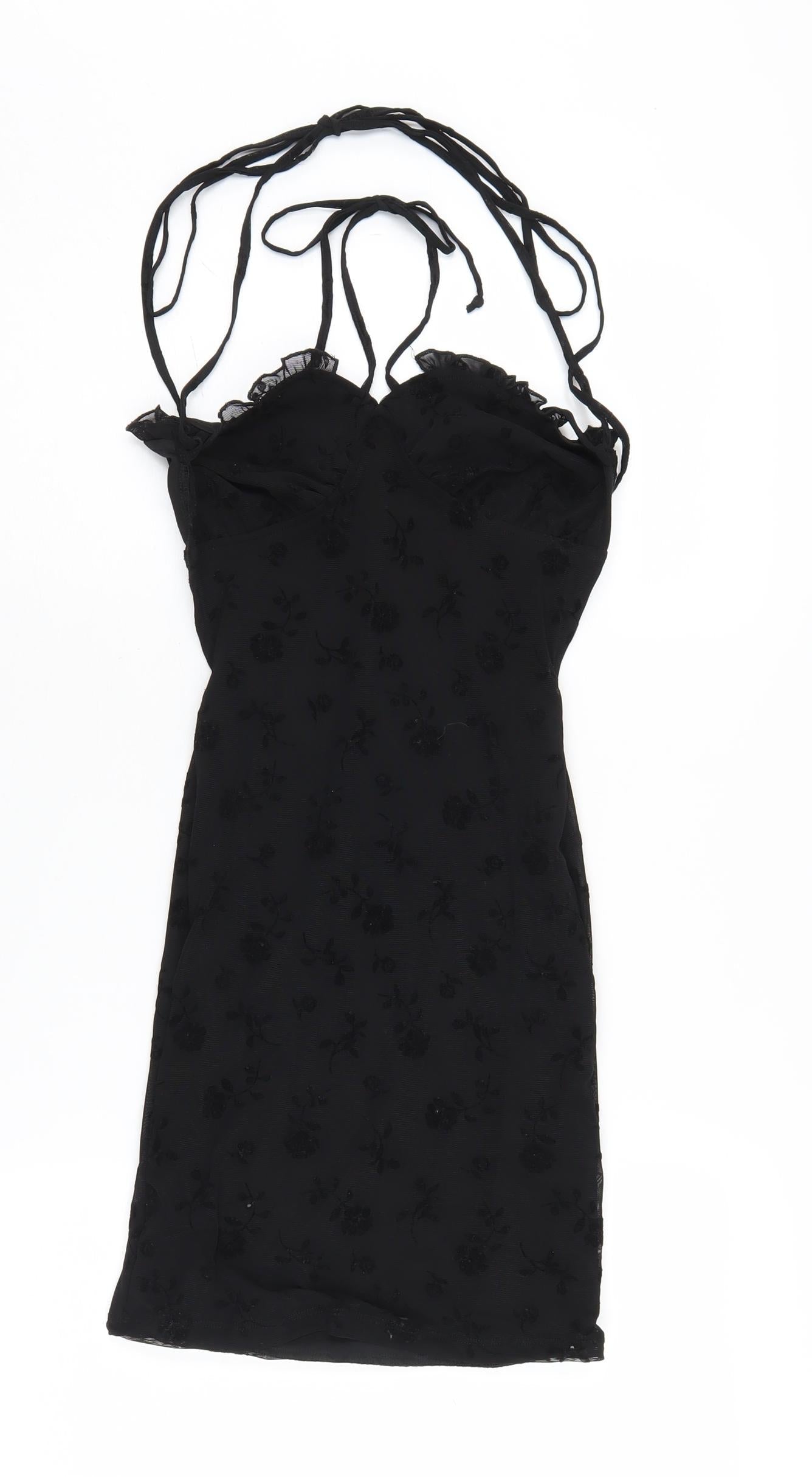 Motel Women's Black Bodycon Mini Dress Size S