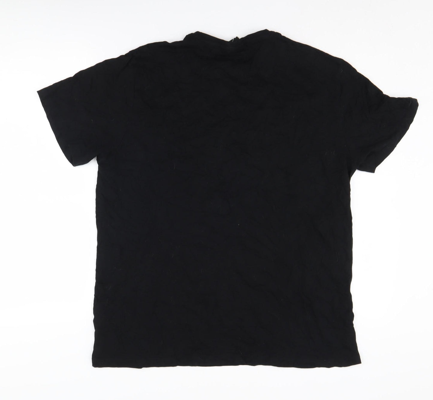 Stranger Things Men's XL Black Graphic T-Shirt Crew Neck