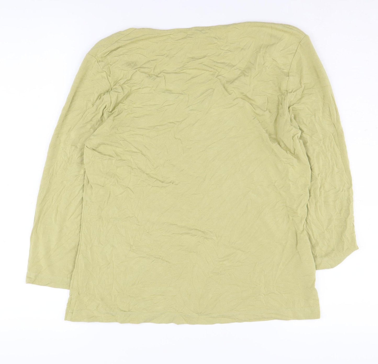 Womens UK Size 16 Laura Ashley Green Basic Blouse