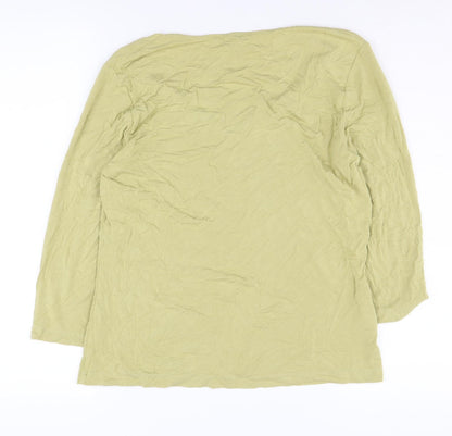 Womens UK Size 16 Laura Ashley Green Basic Blouse