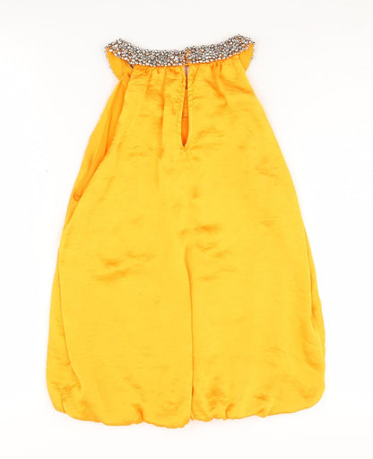 Womens UK Size 12 Dorothy Perkins Yellow Tunic Blouse