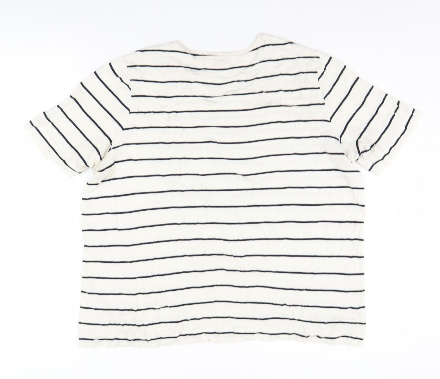Womens UK Size 14 Marks and Spencer White Basic T-Shirt