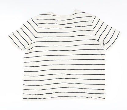 Womens UK Size 14 Marks and Spencer White Basic T-Shirt