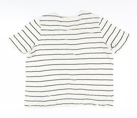 Womens UK Size 14 Marks and Spencer White Basic T-Shirt