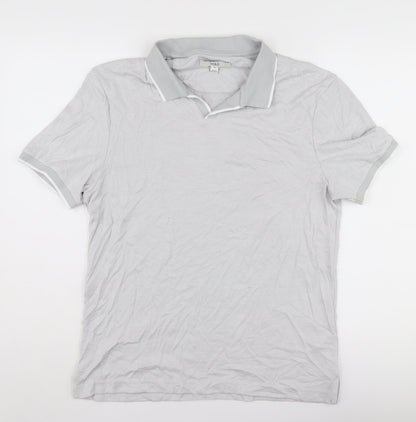 Marks and Spencer Men's Grey Collared Polo M