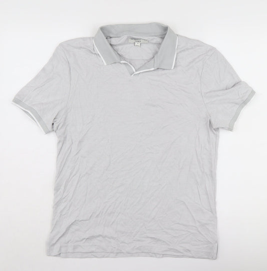 Marks and Spencer Men's Grey Collared Polo M